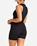 black sleeveless top